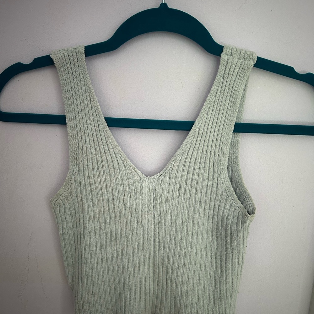 Brandy Melville Ribbed Knit Tank in Mint
